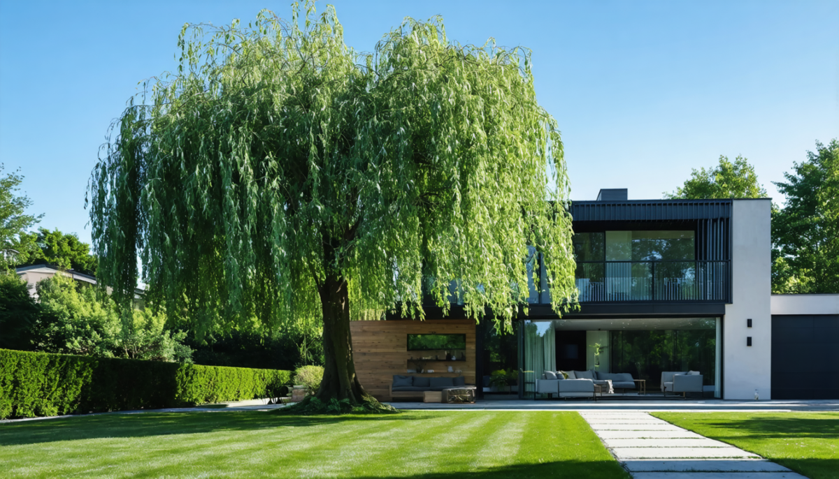 découvrez à quelle distance planter un saule pleureur de votre maison pour assurer la santé de l'arbre et éviter les dommages à votre habitation.