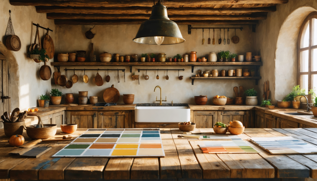 découvrez comment choisir la teinte idéale pour mettre en valeur une cuisine rustique et créer une ambiance chaleureuse et accueillante.