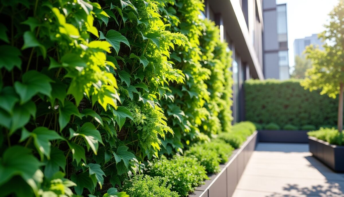 Mur végétal extérieur : astuces pour un espace verdoyant sans entretien