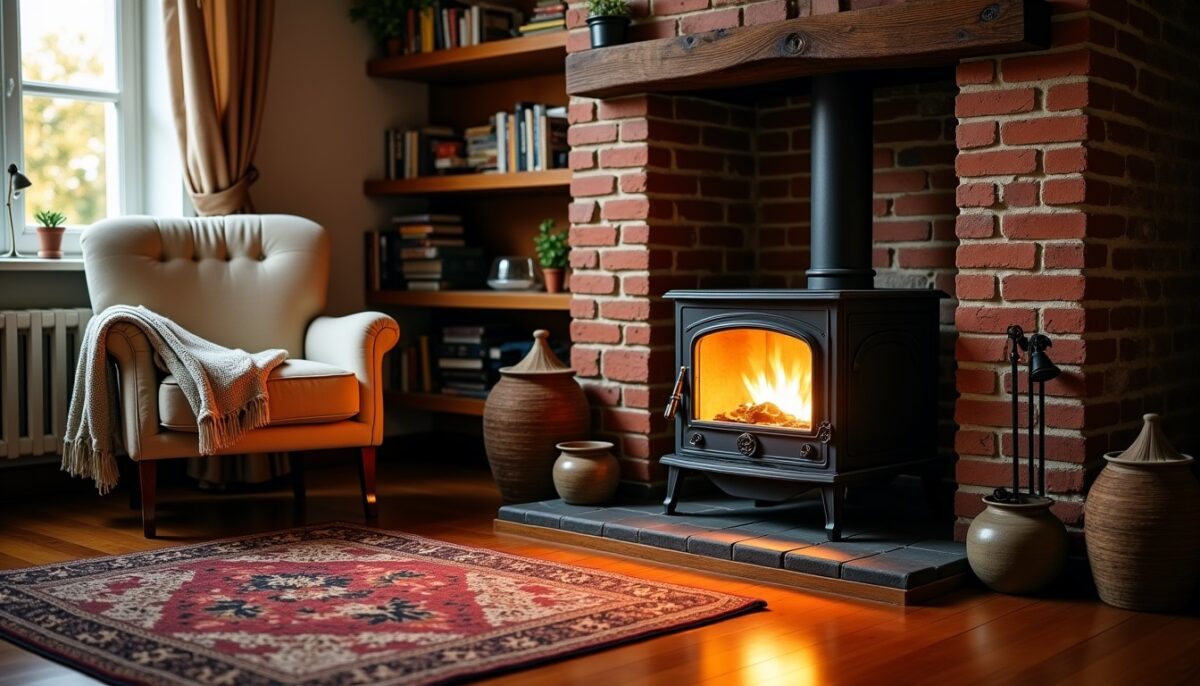 Poêle à bois à seulement 10 cm du mur : conseils essentiels et sécurité à connaître