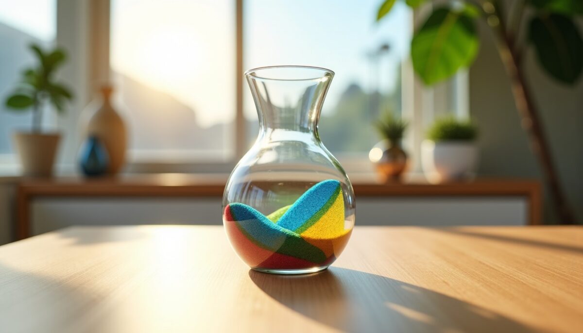 Guide créatif : Sublimer un vase transparent grâce au sable décoratif