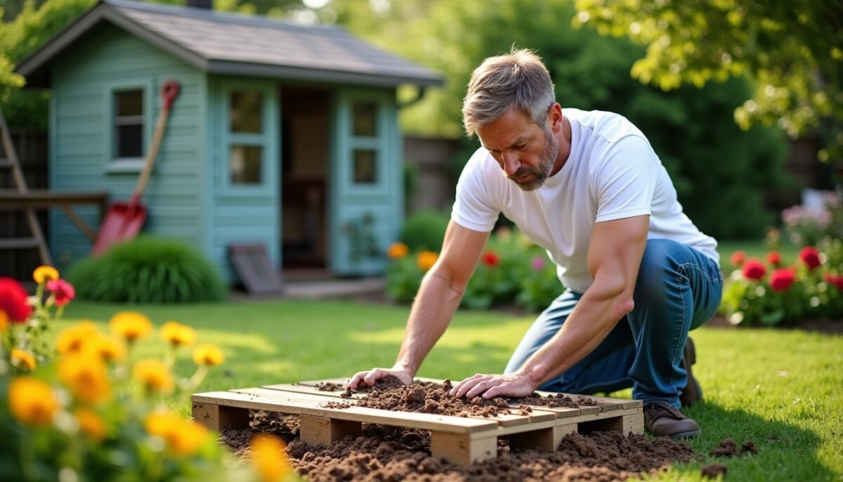 Niveler un terrain avec une palette : étapes, conseils et astuces pour un résultat bien plat